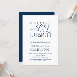 Happily Ever After Post wedding Lunch Celebration Invitation
