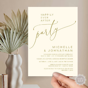 Happily Ever After Reception Dinner and Dancing Invitation