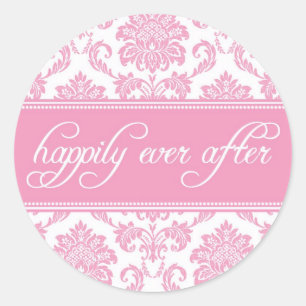 Happily Ever After Sticker in Pink