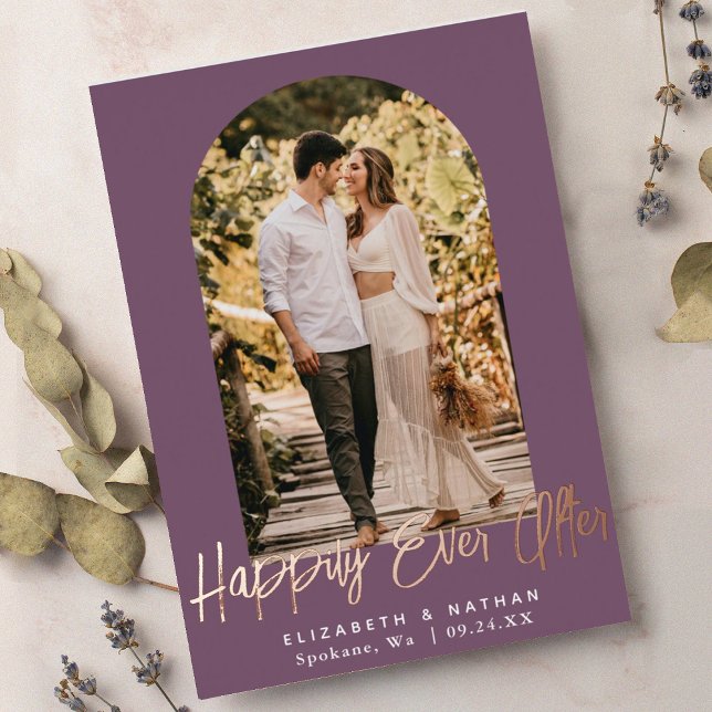 Happily Ever After Wedding Arch Frame Photo  Foil  (Creator Uploaded)