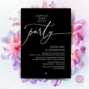 Happily Ever After Wedding Dinner Party Dancing Invitation