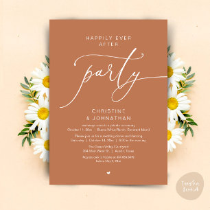 Happily Ever After Wedding Dinner Party Dancing Invitation