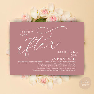 Happily Ever After Wedding Dinner Party Dancing Invitation