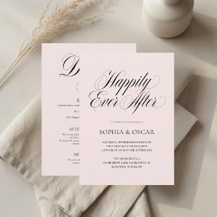 Happily Ever After Wedding Elegant  Invitation