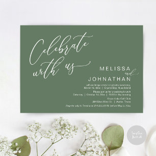 Happily Ever After Wedding Elopement Brunch Invitation