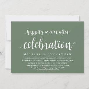 Happily Ever After Wedding Elopement Celebration Invitation