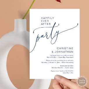 Happily Ever After Wedding Elopement Party Invitation