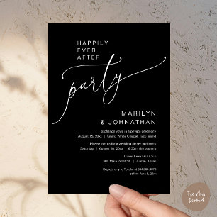 Happily Ever After Wedding Elopement Party Invitation