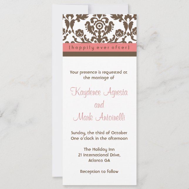 Happily Ever After Wedding Invitation (Front)