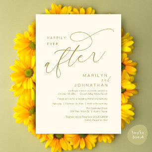 Happily Ever After Wedding Party Dinner Dancing Invitation