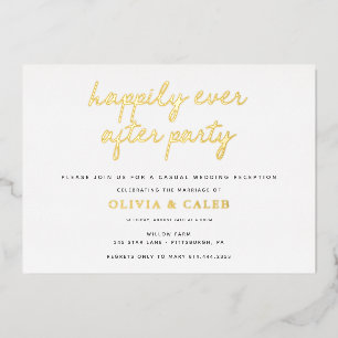 Happily Ever After Wedding Reception