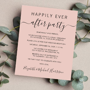Happily Ever After Wedding Reception Invitation