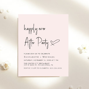Happily Ever After Wedding Reception Invitation
