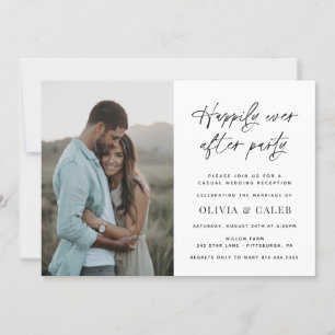 Happily Ever After Wedding Reception Invitation