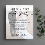 Happily Ever After Wedding Reception Photo Invite<br><div class="desc">Budget-friendly modern elopement or private wedding announcement and reception invitation. Your customized wedding announcement and reception invitation overlays your photo,  and "Happily Ever After Party" is in written in a mix of simple typography and a trendy script with swashes.</div>