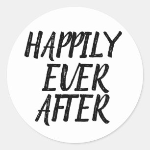 HAPPILY EVER AFTER WEDDING STICKERS