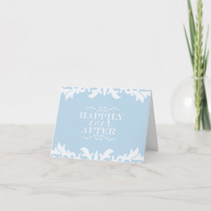 HAPPILY EVER AFTER Wedding Thank You Fold Card