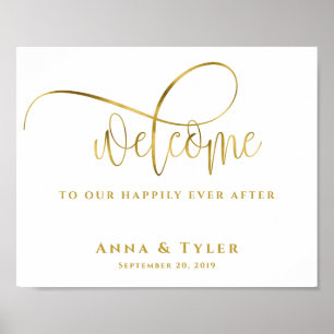 Happily Ever After  Wedding Welcome Sign