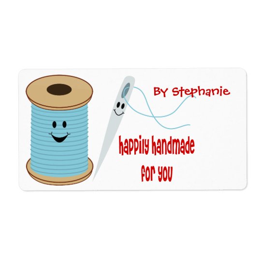 Happily Handmade Sewing Label Shipping Label