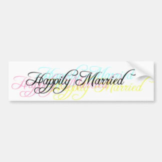 Happily Married Bumper Sticker