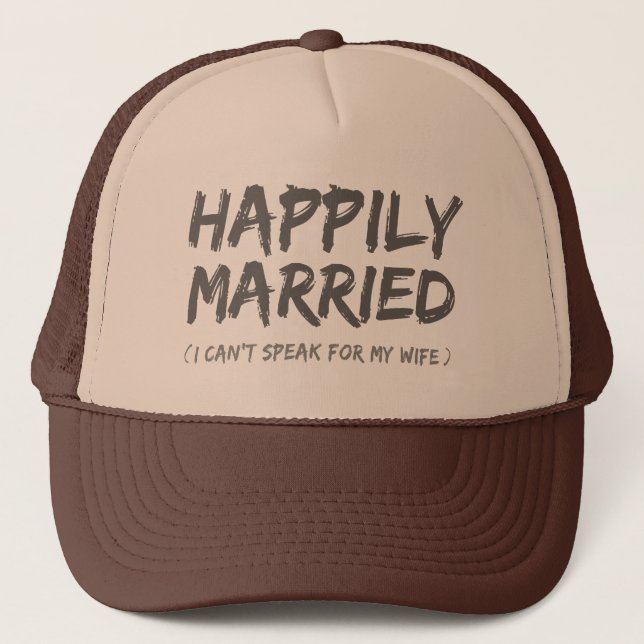 Happily Married Funny hat (Front)