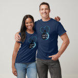 Happily Married Honeymoon Couple T-Shirt<br><div class="desc">Love is a range of emotions like virtue,  kindness,  compassion,  affection,  moral,  and creative,  marriage,  engagement,  couple,  kiss,  in the Christian Bible,  charity,  Love is patient and kind, </div>