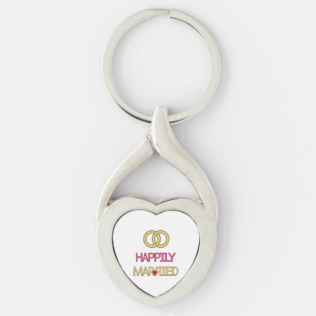 Happily Married Keychain (Front)