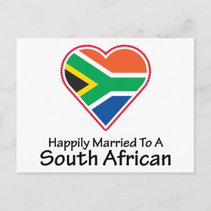 Happily Married South African Postcard