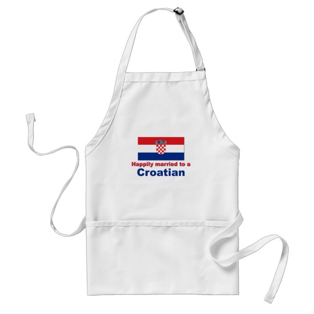 Happily Married To A Croatian Standard Apron (Front)