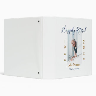 happily retired photo 19XX-20XX YEARS OF SERVICE P Binder
