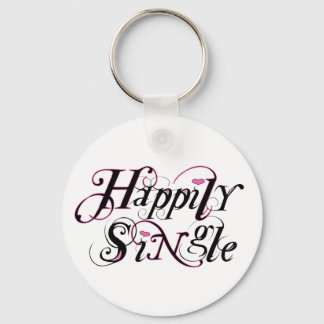 Happily Single Keychain