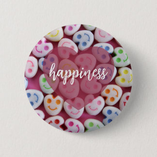 Happiness 2 Inch Round Button