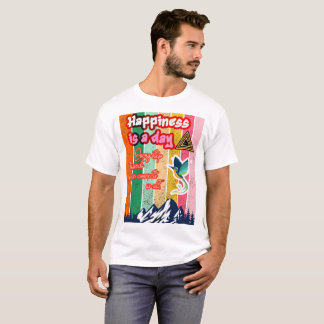 "Happiness: A Vibrant Reminder" T-Shirt