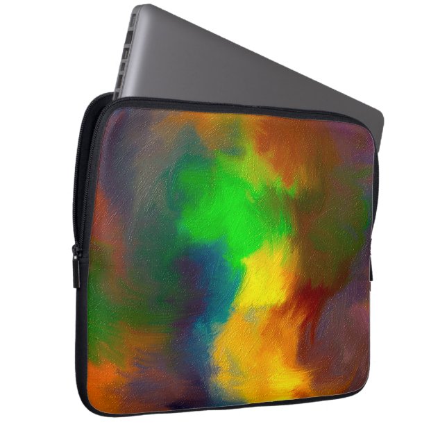 Happiness and arts laptop sleeve (Front Right)