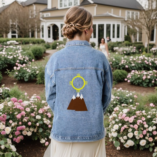 Happiness and Destination Denim Jacket (Wedding Back)