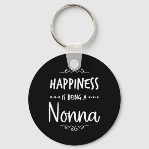 Happiness Being A Nonna Italy Italian Grandma Keychain