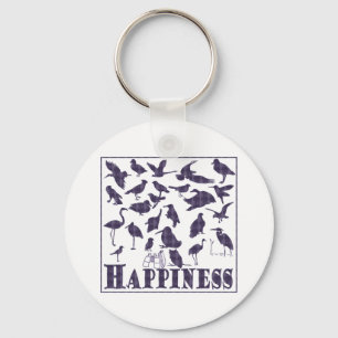 Happiness: Birds Keychain