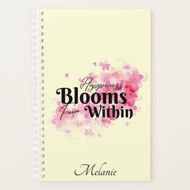 Happiness Blooms From Within Planner (Front)