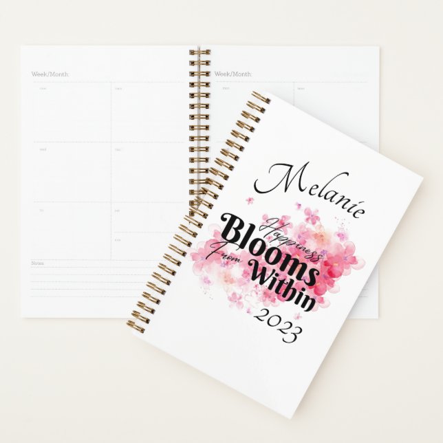 Happiness Blooms From Within Yearly Planner (Display)