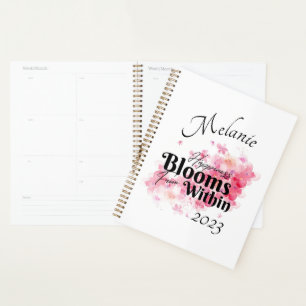 Happiness Blooms From Within Yearly Planner