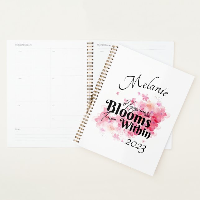 Happiness Blooms From Within Yearly Planner (Display)