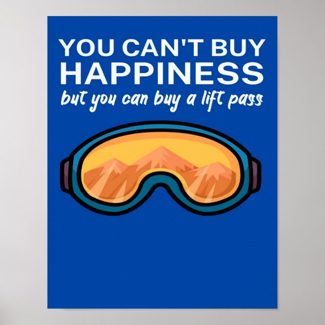 Happiness buy lift pass_ poster (Front)