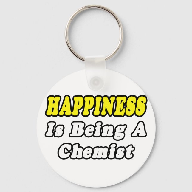 Happiness...Chemist Keychain (Front)