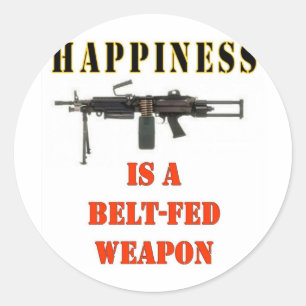 HAPPINESS CLASSIC ROUND STICKER