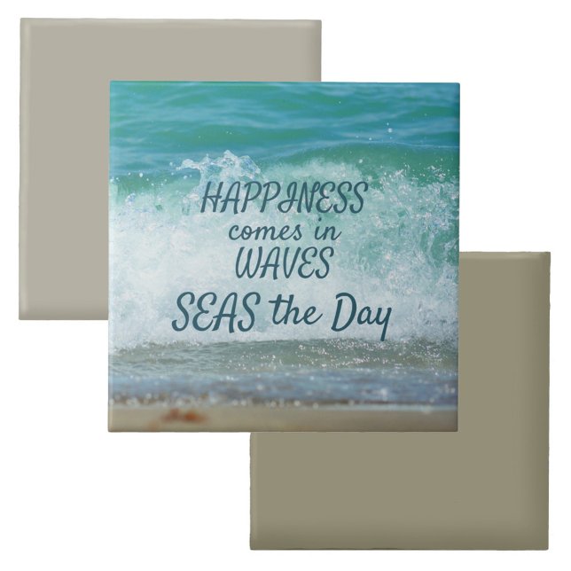 Happiness Comes in Waves Breaking Wave Tile (Creator Uploaded)