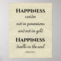 Happiness Dwells in the Soul Inspirational Quote