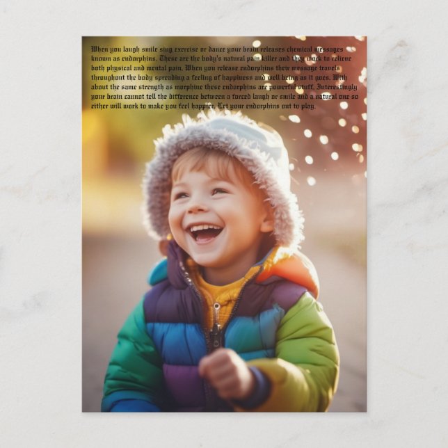 Happiness Endorphins Postcard (Front)