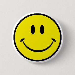 Happiness Face 2 Inch Round Button