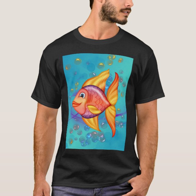 Happiness, fantasy fish T-Shirt (Front)