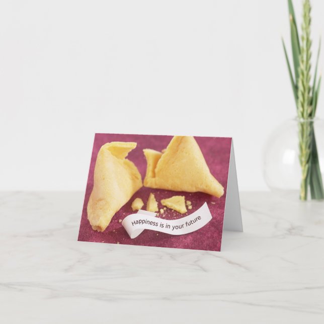 Happiness Fortune Cookie Card (Front)